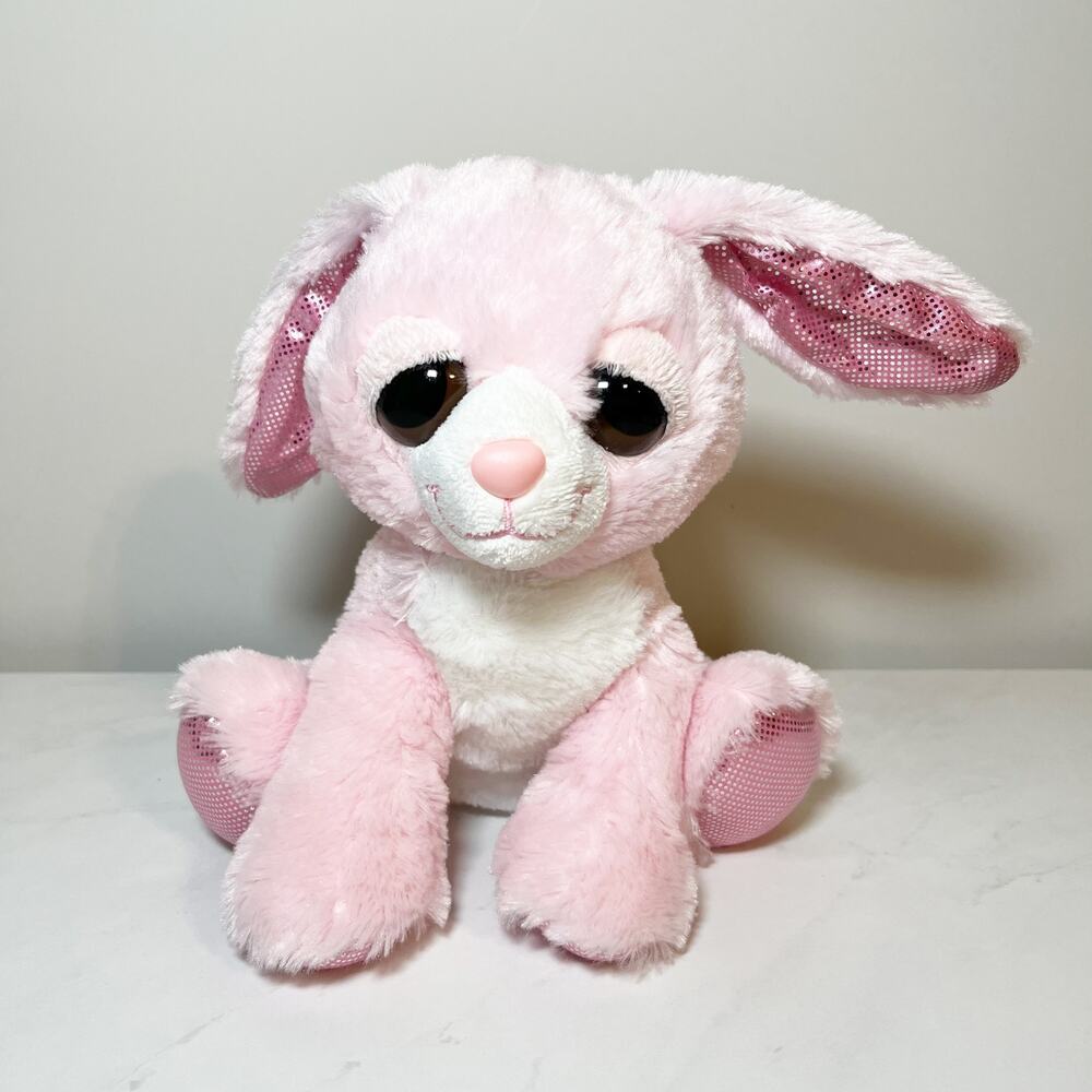 People Pals Pink 9" Sitting Bunny Rabbit Stuffed Animal Plush Toy Easter